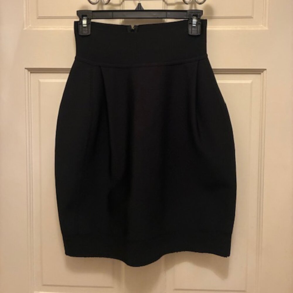 Rare Vintage Hervé L. Leroux (Hervé Leger) high waisted bandage tulip mini skirt